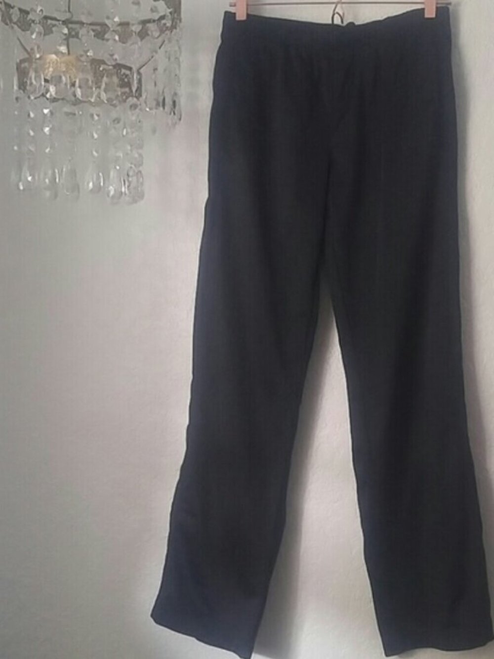 Sport-Tek SZ M Black Elastic & Drawcord Waistband Pants with Side Pockets